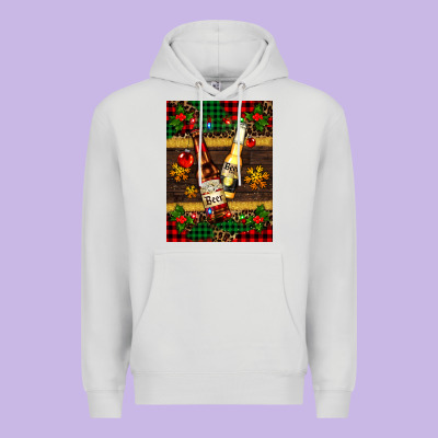 Snow And Beer Bottles Premium Hoodie Designed By Adodesignshop