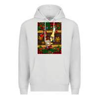 Dove Grey snow and beer bottles Premium Hoodie - AdoDesignShop