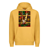 Mustard snow and beer bottles Premium Hoodie - AdoDesignShop