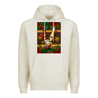 Oatmeal Heather snow and beer bottles Premium Hoodie - AdoDesignShop