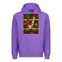 Purple snow and beer bottles Premium Hoodie - AdoDesignShop