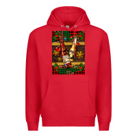 Red snow and beer bottles Premium Hoodie - AdoDesignShop