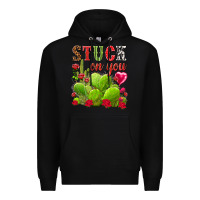 Black stuck on you Premium Hoodie - NancyCooperArtShop
