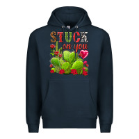 Navy stuck on you Premium Hoodie - NancyCooperArtShop
