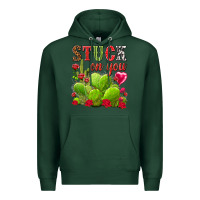 Sports Green stuck on you Premium Hoodie - NancyCooperArtShop