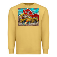 Antique Gold western truck farm animals mousepad Premium Sweatshirt - BarkalooDesign