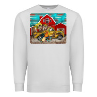 Dove Grey western truck farm animals mousepad Premium Sweatshirt - BarkalooDesign