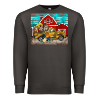 Smoke western truck farm animals mousepad Premium Sweatshirt - BarkalooDesign