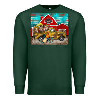 Sports Green western truck farm animals mousepad Premium Sweatshirt - BarkalooDesign
