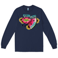 Navy summer vibes Long Sleeve Tee - SublimationCraftShop