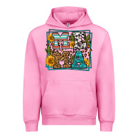 Fuchsia Pink western leopard mema Urban Hoodie - LillyAllenDesigns