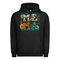 Pigment Black western leopard mema Urban Hoodie - LillyAllenDesigns