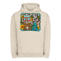 Pigment French Oak western leopard mema Urban Hoodie - LillyAllenDesigns