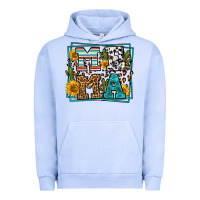 Pigment Grape Ice western leopard mema Urban Hoodie - LillyAllenDesigns