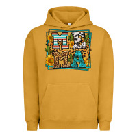 Pigment Peanut Butter western leopard mema Urban Hoodie - LillyAllenDesigns