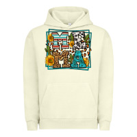 Pigment Pistachio western leopard mema Urban Hoodie - LillyAllenDesigns
