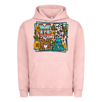 Pigment Salmon western leopard mema Urban Hoodie - LillyAllenDesigns
