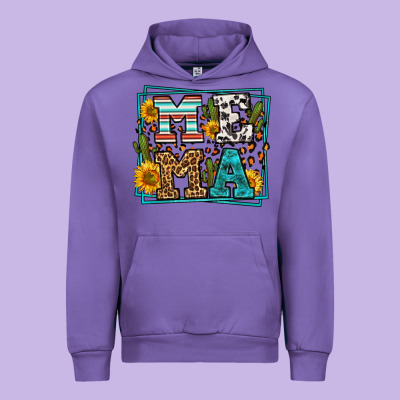 Western Leopard Mema Urban Hoodie Designed By Lillyallendesigns
