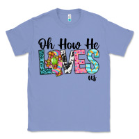 Colony Blue Oh how he loves us Classic Tee - Neo Western