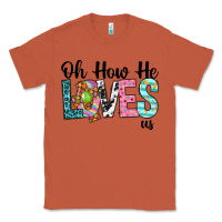 Copper Oh how he loves us Classic Tee - Neo Western