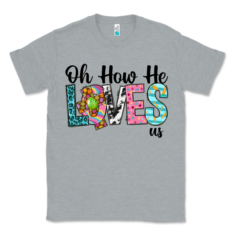 Oh How He Loves Us Classic Tee by Neo Western | Teevron