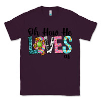 Plum Oh how he loves us Classic Tee - Neo Western