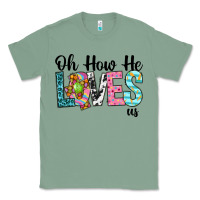 Sage Oh how he loves us Classic Tee - Neo Western