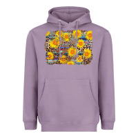 Lavender aztec sunflower leopard background Heavyweight Hoodie - AdoDesignShop