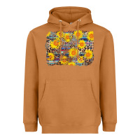 Meerkat aztec sunflower leopard background Heavyweight Hoodie - AdoDesignShop