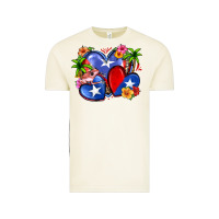 Vintage Arctic puerto rico hearts Vintage Tee - Zillion Design Studio