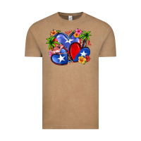 Vintage Coffee puerto rico hearts Vintage Tee - Zillion Design Studio