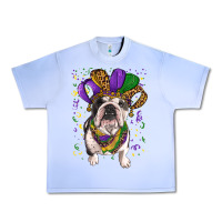 Grape Ice mardi gras hat  english bulldog Urban Heavy Tee - RanaPortraitStore