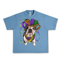 Pebble Blue mardi gras hat  english bulldog Urban Heavy Tee - RanaPortraitStore