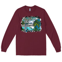 Burgundy summer vibes Long Sleeve Tee - SublimationCraftShop