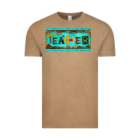Vintage Coffee teacher license plate Vintage Tee - BarkalooDesign