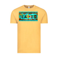 Vintage Mustard teacher license plate Vintage Tee - BarkalooDesign