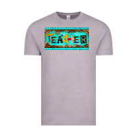 Teacher License Plate Vintage Tee | Teevron