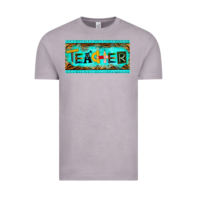 Teacher License Plate Vintage Tee by BarkalooDesign | Teevron