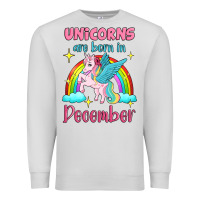 Dove Grey unicorns are born in december Premium Sweatshirt - Jasminsmagicworld