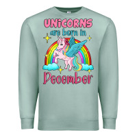 Seafoam unicorns are born in december Premium Sweatshirt - Jasminsmagicworld