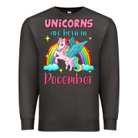 Smoke unicorns are born in december Premium Sweatshirt - Jasminsmagicworld