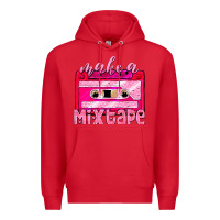 Red make a mixtape cassette Premium Hoodie - NancyCooperArtShop