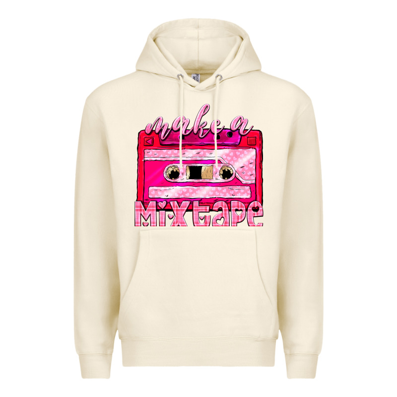 Make A Mixtape Cassette Premium Hoodie by NancyCooperArtShop | Teevron