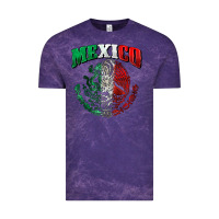 Cloud Purple mexico coat of arms Vintage Tee - Zillion Design Studio