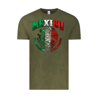 Vintage Olive mexico coat of arms Vintage Tee - Zillion Design Studio