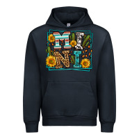 Navy western leopard mini Urban Hoodie - LillyAllenDesigns