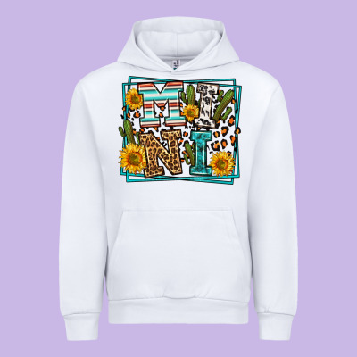 Western Leopard Mini Urban Hoodie Designed By Lillyallendesigns