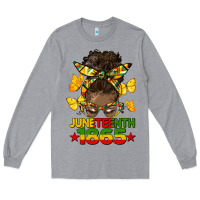 Juneteenth 1865 Afro Bun Long Sleeve Tee | Teevron