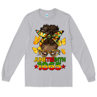 Moon Dust juneteenth 1865 afro bun Long Sleeve Tee - HRA Design Shop