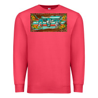 Cardinal western howdy cowgirl leopard serape   license plate template Premium Sweatshirt - BarkalooDesign